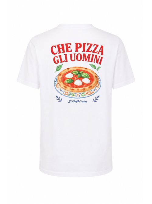 T-shirt Emilie in cotone con stampa Che Pizza Gli Uomini Mc2 Saint Barth | EMI000108775L